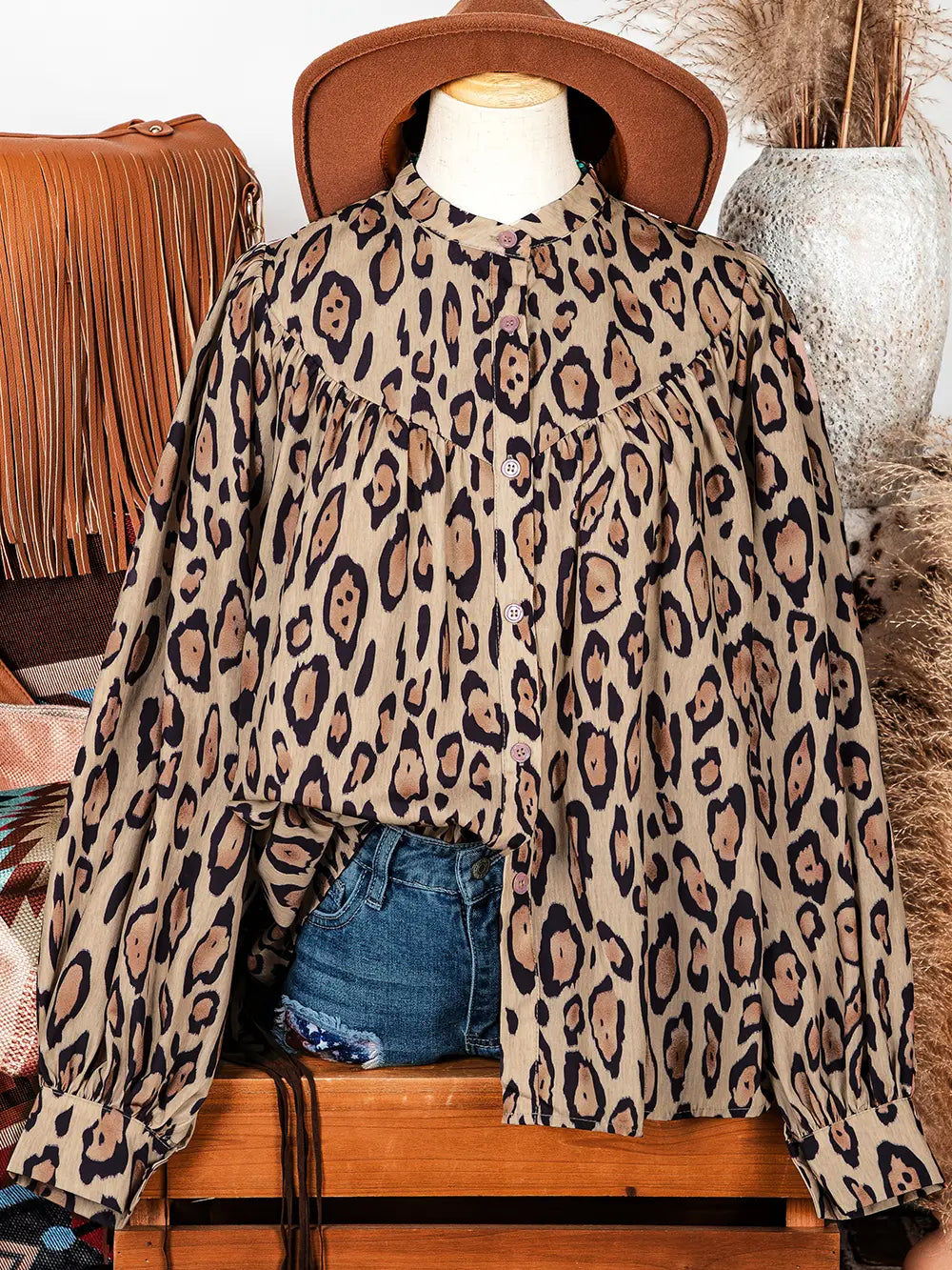 Leopard Balloon Top
