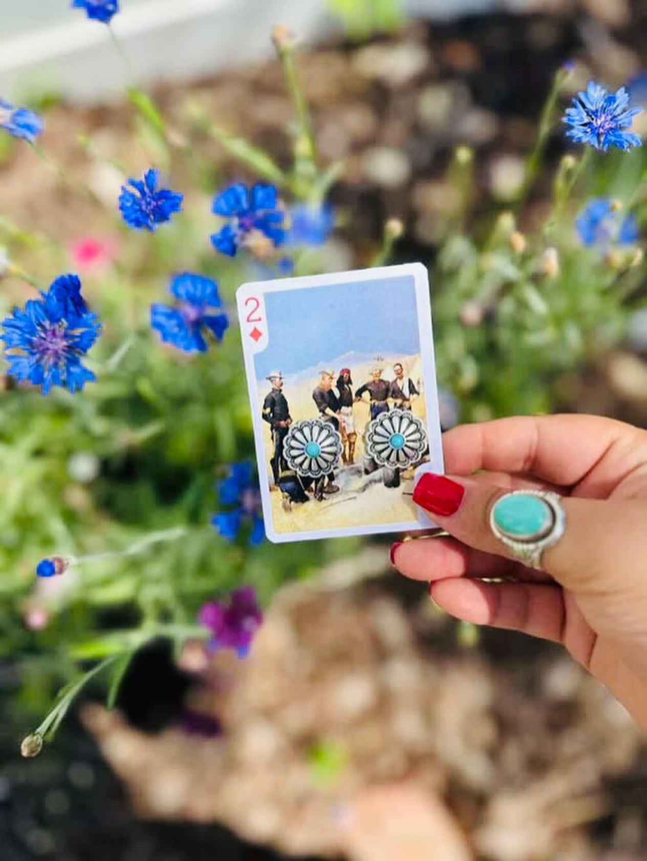 Concho Stud Earrings