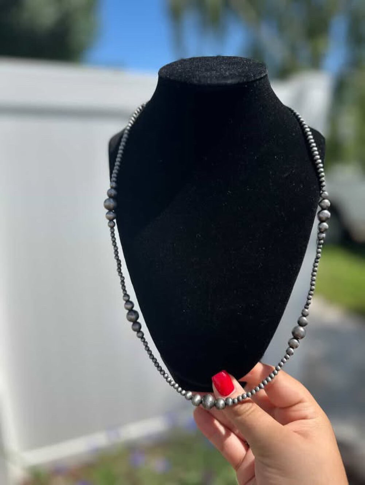 22 inch Navajo Bead Necklace