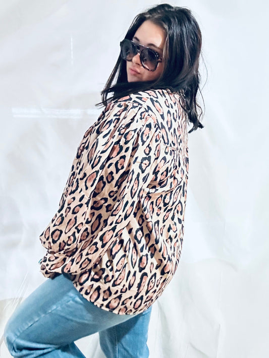 Leopard Balloon Top