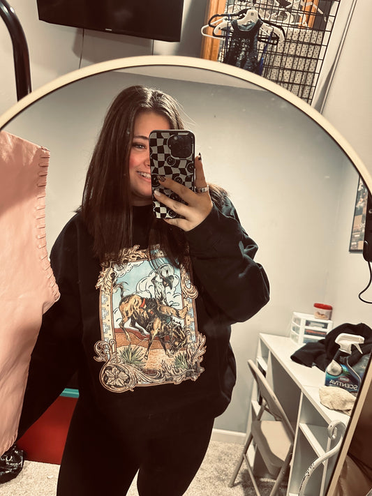 Buckin Wild Crewneck